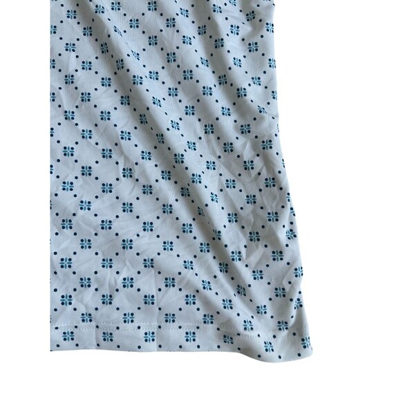 PUMA Men's Blue White Patterned Golf Tech Polo Shirt Size XL - Picture 6 of 6